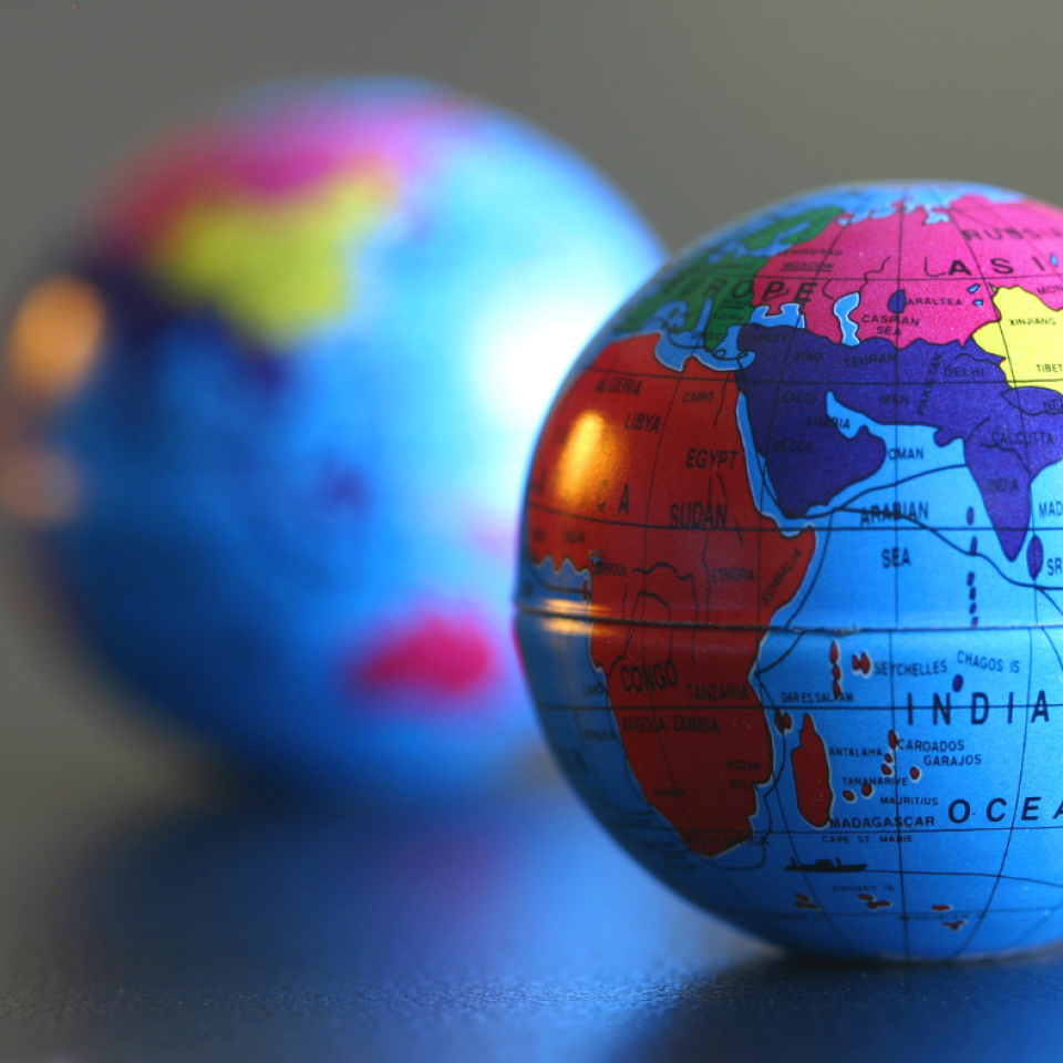 Two globes