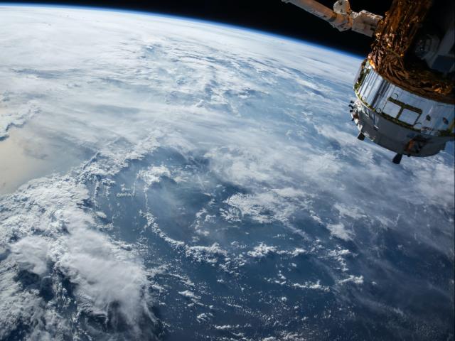 Satellite image of the Earth from space