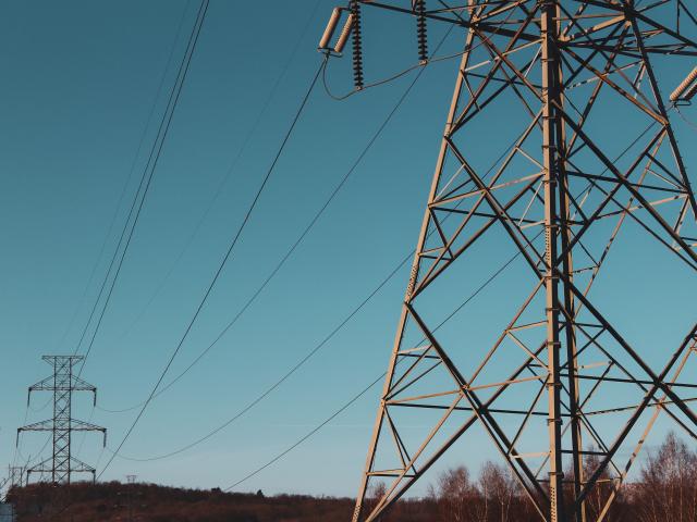 Electricity pylons