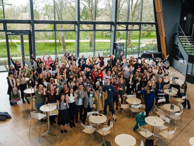 A group photo of forum attendees
