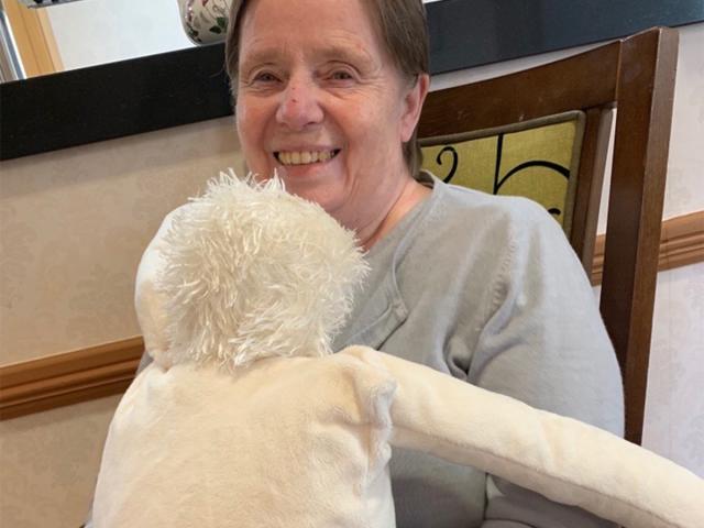 A care home resident with the HUG