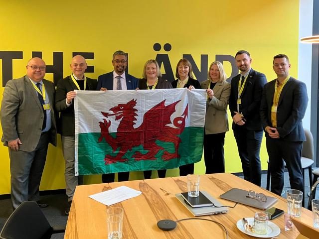 Global Wales delegation to Stuttgart meeting with Vaughan Gething MS