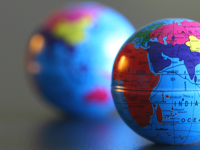 Two globes